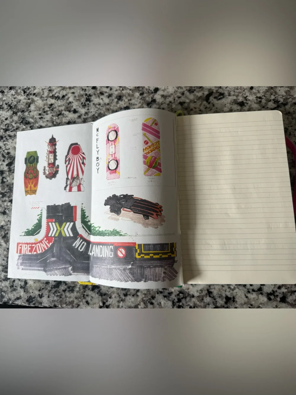 Back to the Future Pt II Lined Page Notebook